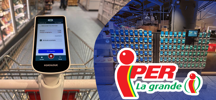 Iper La grande i déploie en avant-première la nouvelle génération de solutions de self-shopping de Datalogic, portée par les nouveaux terminaux Joya Smart et la plateforme Shopevolution 8.4